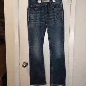 BKE Buckle Aiden Bootleg Faded Denim Blue Jeans Women's Size 29/R